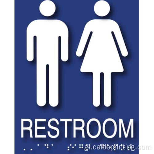 Ada Plastic Braille asina placas de porta braille
